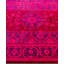 Overdyed Hand-Knotted Wool Modern-Contemporary Pink Area Rug 4' 3" x 6' 2"