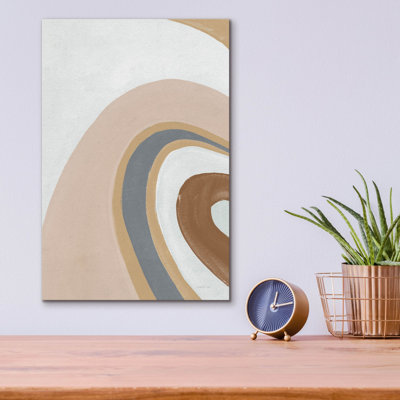 «In The Groove 1 Brown» par Danhui Nai, art mural en verre acrylique