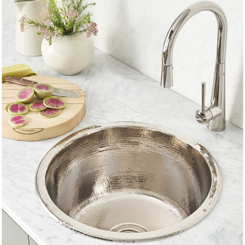 Redondo Grande 18" L x 18" W Kitchen Sink, Polished Nickel