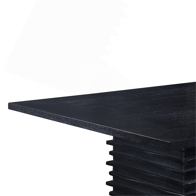 Giannis Contemporary Pedestal Counter-Height Dining Table, 36.5"H x 53.5"L x 53.5"W