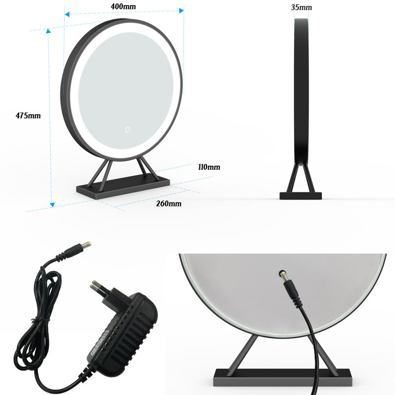 Bonfiglio Aluminium Round Mirror