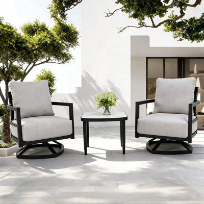 3PC Outdoor Aluminum Patio Furniture