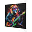 Britwall LED Wall Art Lion with Guitar Illuminated Canvas 83x83cm with UK Plug & ON Off Switch