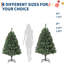 Arbre de Noël artificiel illuminé 6 pi avec lumières blanches, branches pleines et support pour décoration des Fêtes