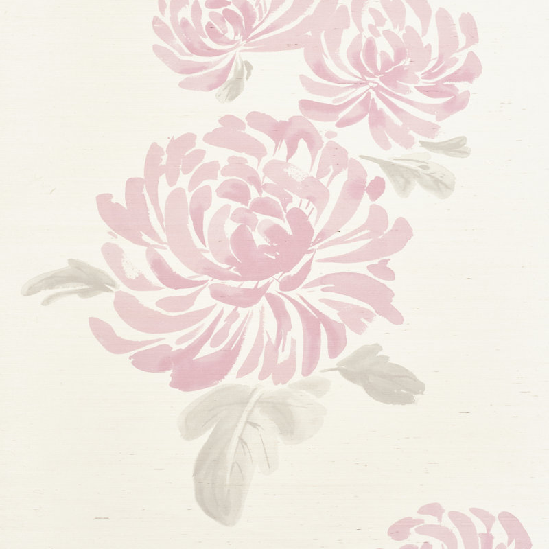 Hana Sisal Wallpaper, Pink
