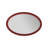 Varsha Oval Glossy Burgundy Mirror-348517942