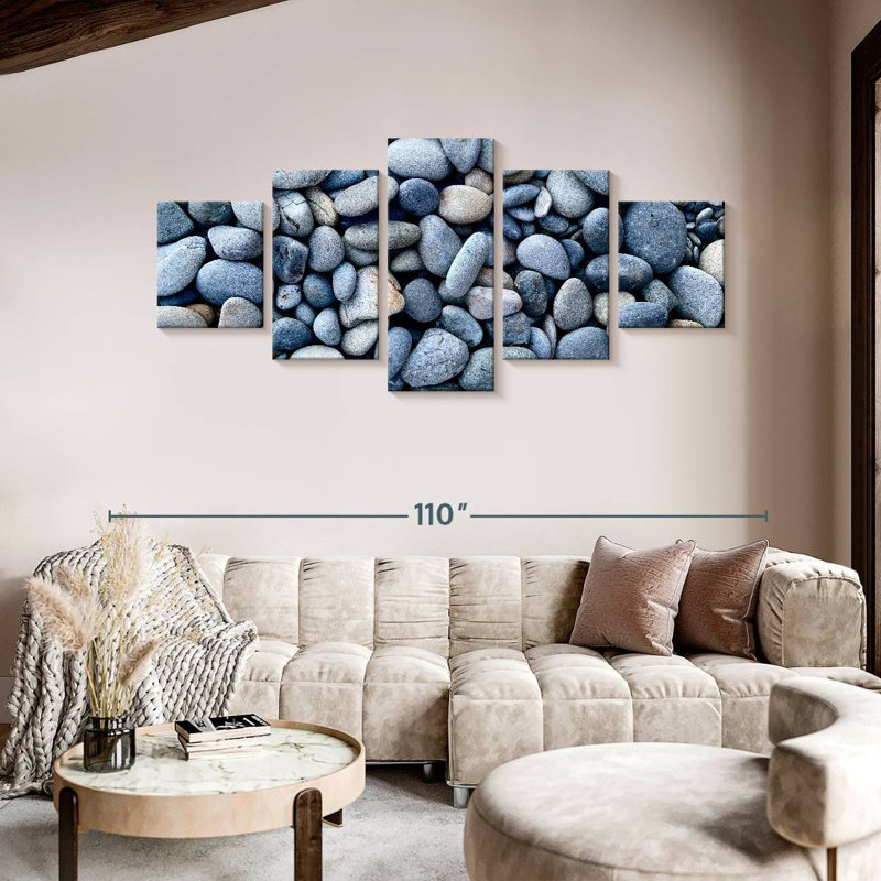 Pierres ovales, H 42 po x l 92 po
