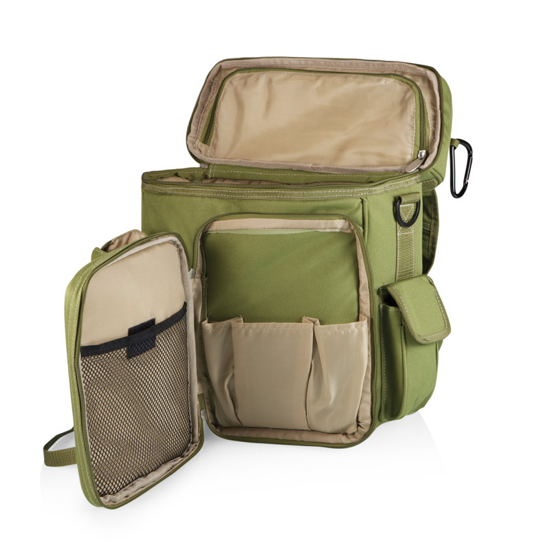 Sac à dos avec porte-bouteille d'eau Turisme, Vert olive