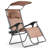 Outdoor Folding Recliner Lounge Chair with Shade Canopy And Cup Holder-1873430499