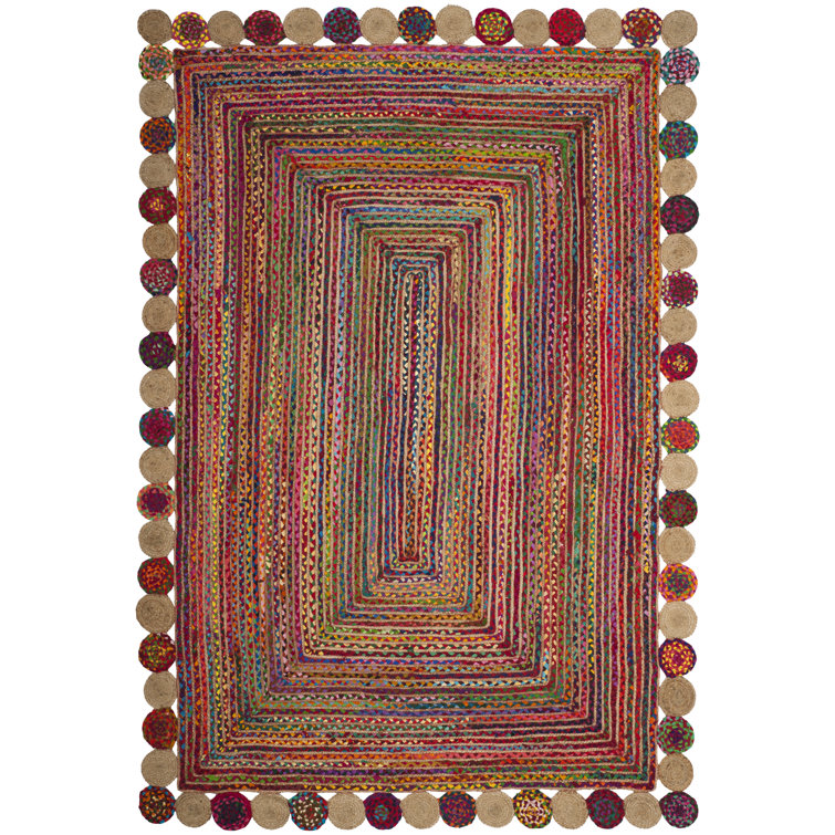 Tapis rouge tissé à la main Herzig
