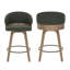 Tabouret de comptoir pivotant 26 po avec structure en bois-417237449-406911166