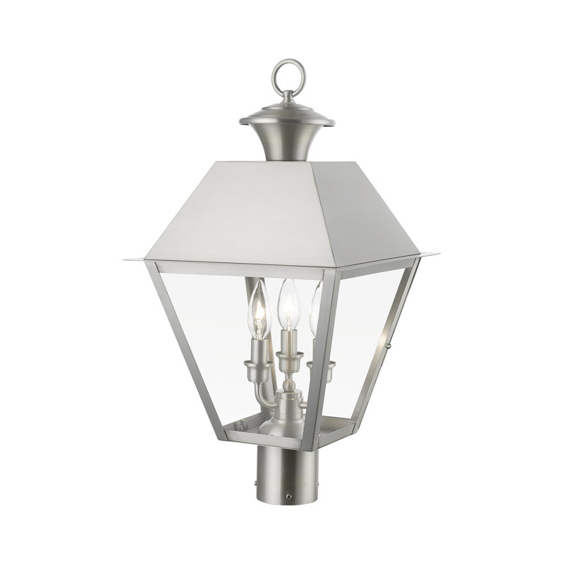 Florinel Lantern Head, Brushed Nickel, 22" H x 12" W x 12" D