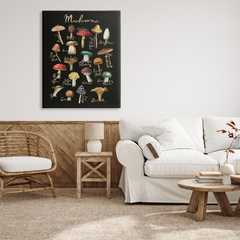 «Varied Mushroom Kitchen», impression sur toile, H 48 po x l 36 po x P 1,5 po