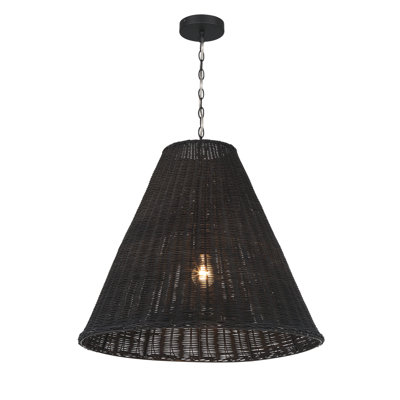 Luminaire suspendu en rotin