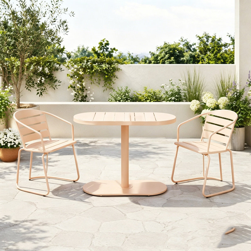 Ensemble de patio 3 pièces, Coral