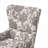 Living Room Relaxing Accent Seating Single Wing Chair Solid Wood Frame High Density Foam Cushion