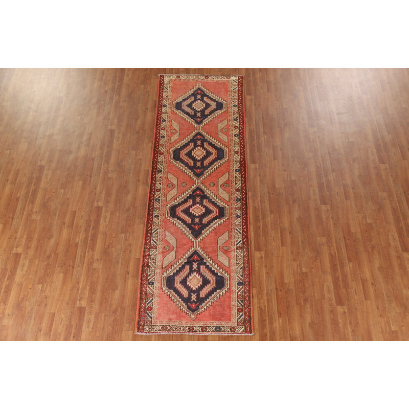 Tapis de couloir rétro vintage 10 pi 1 po x 3 pi 3 po
