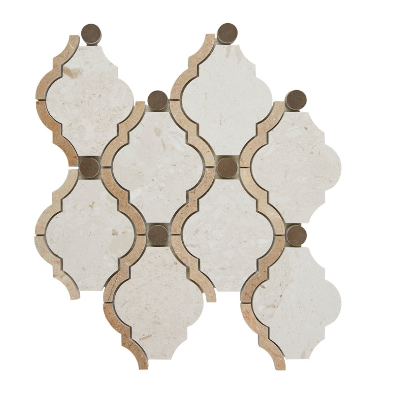 Carreau de mosaïque baroque encadré 11 x 12 Daltile Decorative Accents (10 pièces par carton)