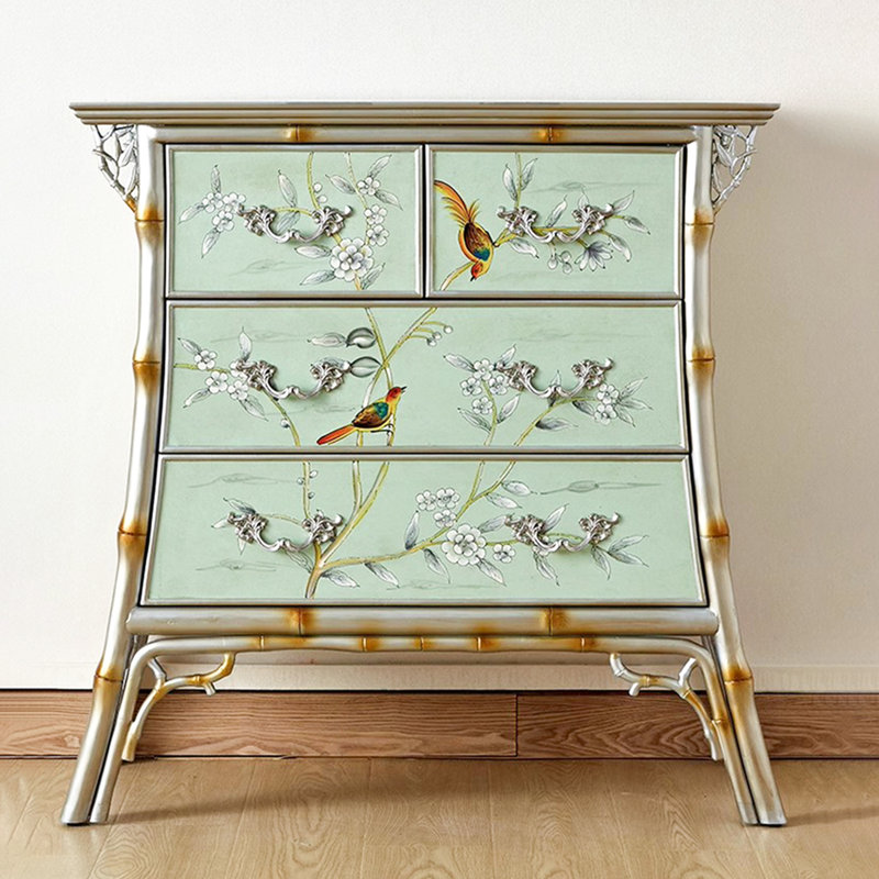 Commode d'appoint vintage grande capacité