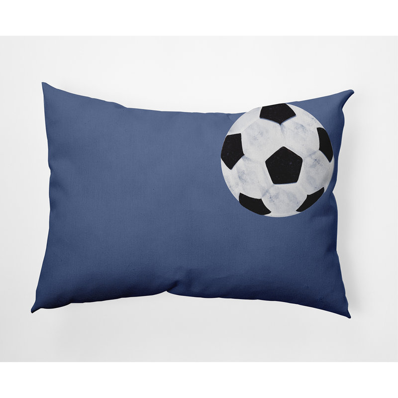  Coussin lombaire d'extérieur Soccer Ball, bleu