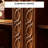 Brown All Solid Wood Carved Bookcase.