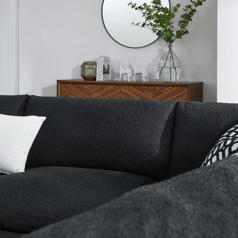 Canapé modulaire 5 pièces Commix, Noir