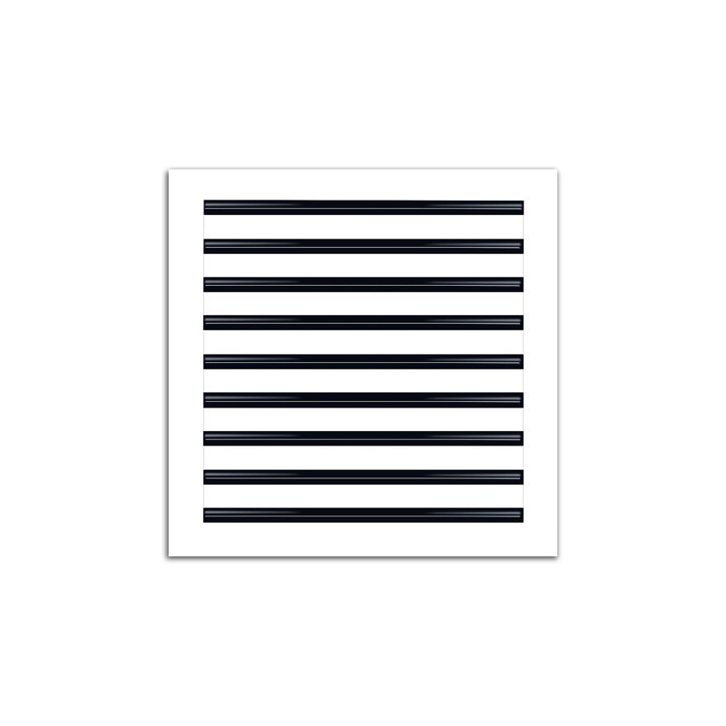 Buildmart - couvercle de ventilation AC moderne 18 x 18 - diffuseur à fente linéaire standard - grille de registre / taille: H 2 po x l 18 po x L 18 po