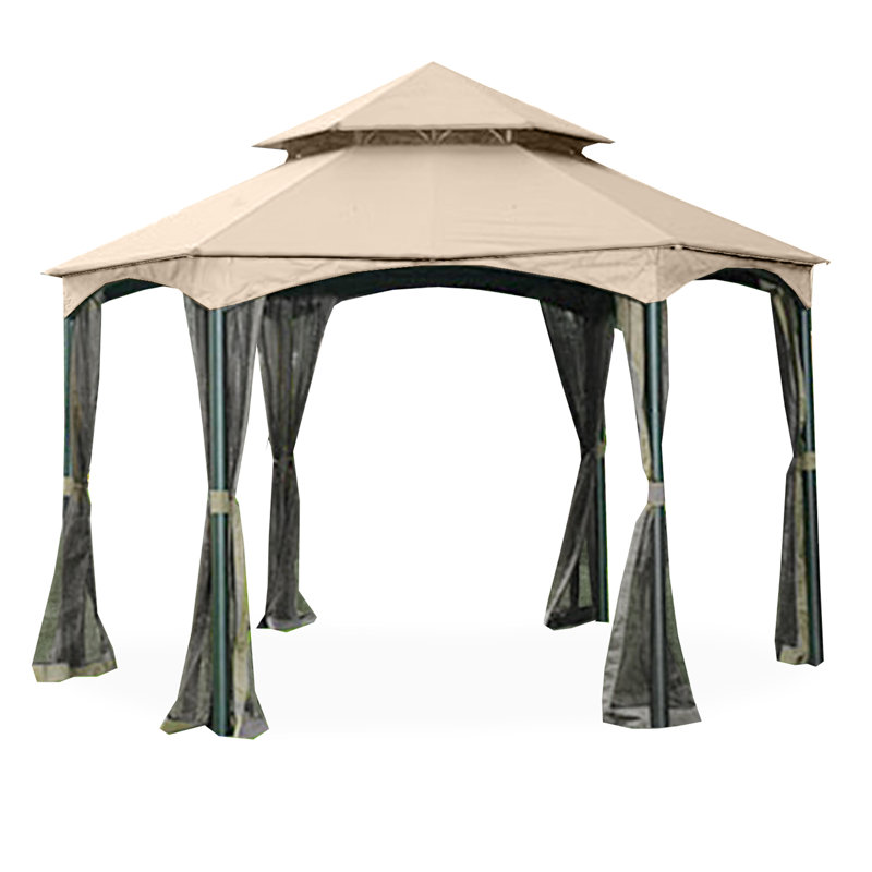 Auvent de remplacement pour abri de jardin, Beige, Tissu