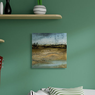 «Rustic Landscape Abstraction Birds at Flight» par Ruth Fromstein - impression