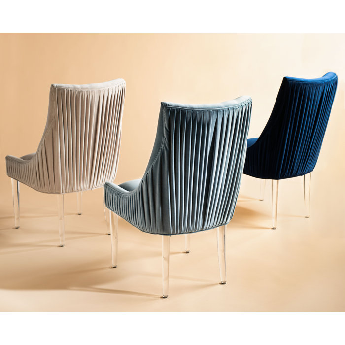 Everly Quinn Rales Tufted Velvet Upholstered Side Chair | Wayfair