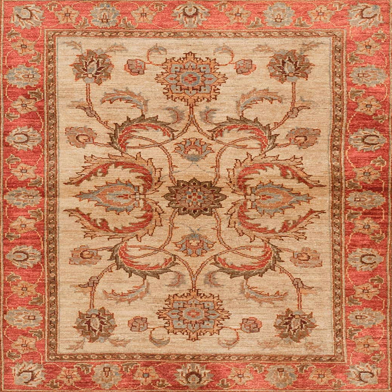 Abstract Indoor Rug, Square 7'