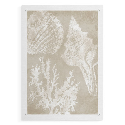 Neutral Coral II -Canvas Print Only - NOT FRAMED