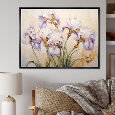 Beige minimalisme iris pétales radieux III