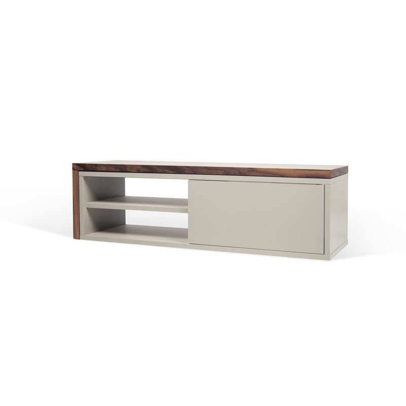 Kulyash TV Stand for TVs up to 88", Walnut/Gray