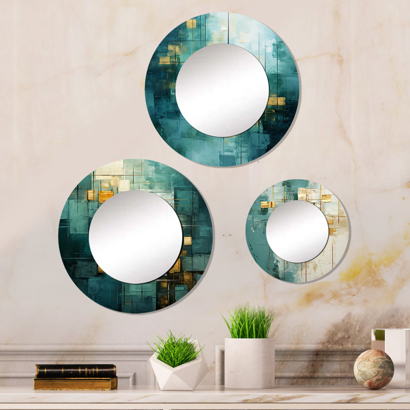 Elison Metal Round Mirror
