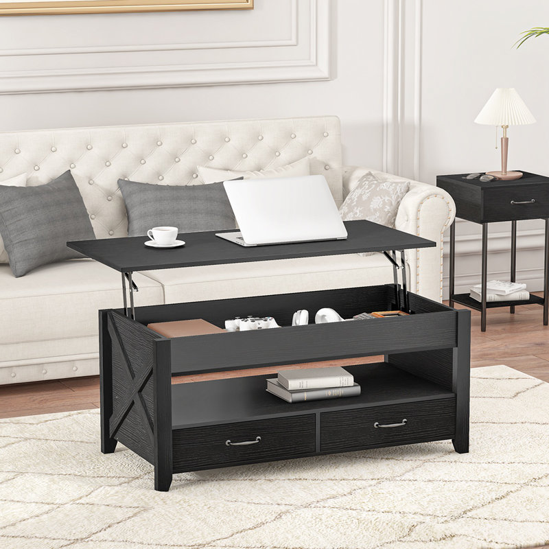 Teral Single Coffee Table, Black