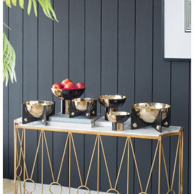 Nayla Aluminum Decorative Plate and Bowl 3