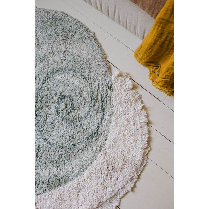Washable Animal Cotton Rug Snail
