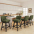 Tabouret de bar 360 ° avec structure en bois massif