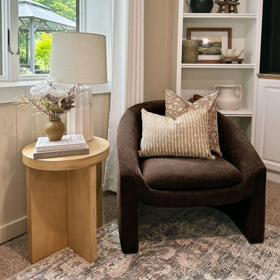 Fauteuil d'appoint en chenille l 32 po Ichika