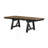 6Pc Cottage Style Extendable Dining Table Set Wheat Charcoal Tow Tone Finish Upholstered Chair Bench Dining Room Wooden Furniture Two Self-Storing Refectory Leaves Solid Wood-103130583