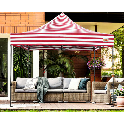 Commercial 10 Ft. W x 10 Ft. D Metal Pop-Up Canopy The Pop Up Canopies