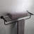 Elie Metal Accent Shelf with Towel Bar-35381080