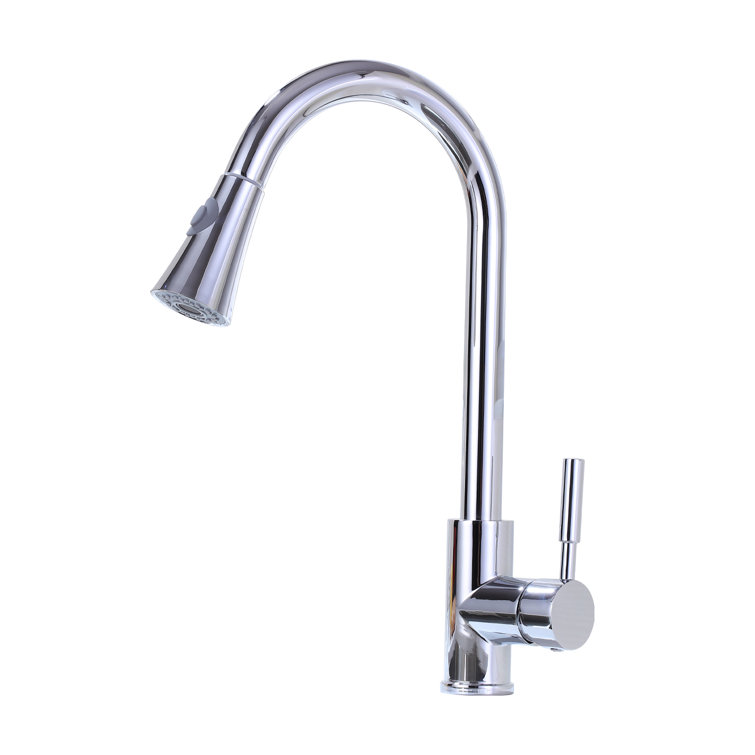 Single Handle Pull Down Sprayer Kitchen Faucet