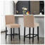 Tabouret de comptoir rembourré de 26 po avec structure en bois massif-104093393-119089529-122430101