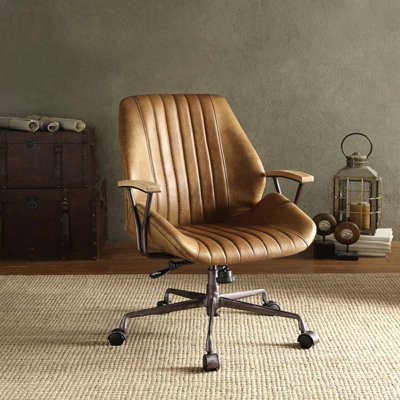 Chaise de bureau en cuir Hamilton