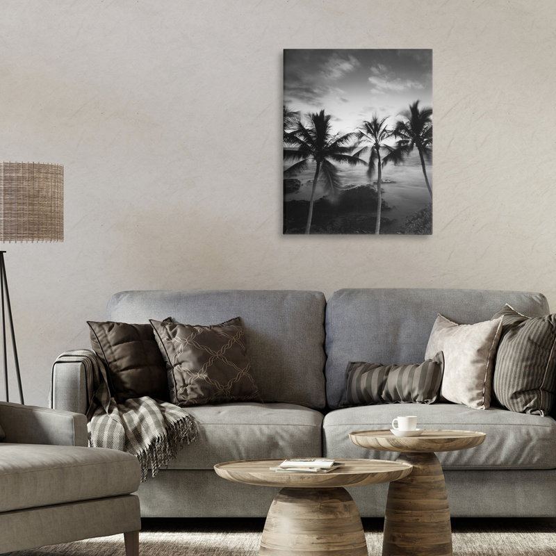 Photographie de palmier, toile par Carol Robinson, H 20 po x l 16 po