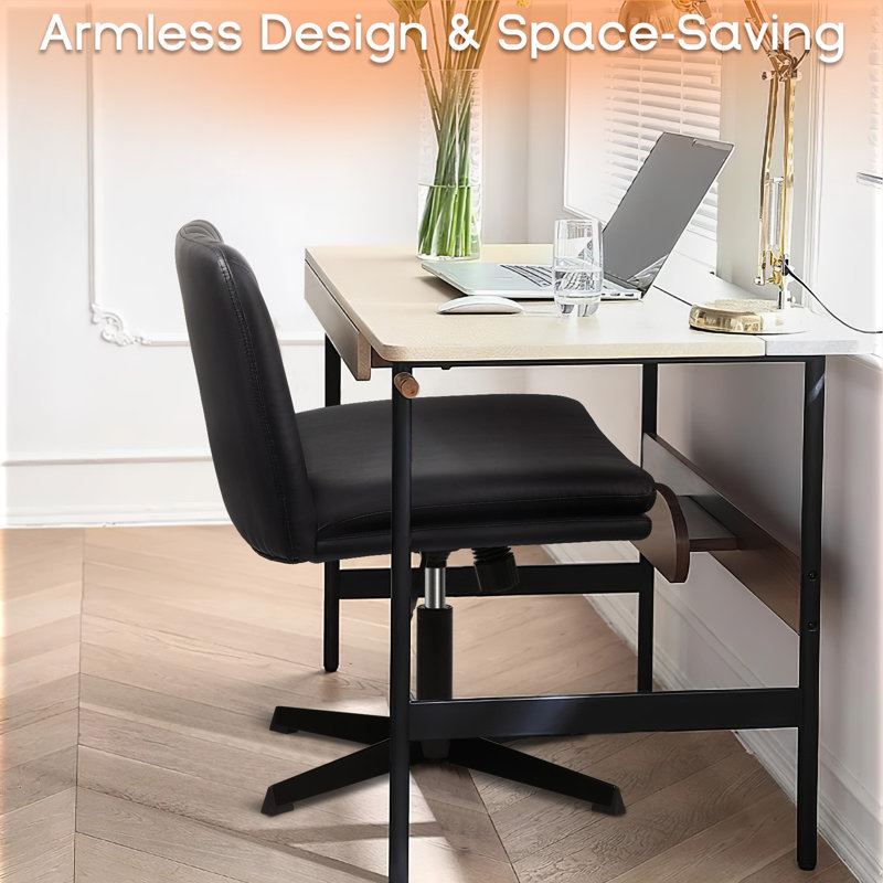 Fauteuil de bureau Kiawna Criss, Noir