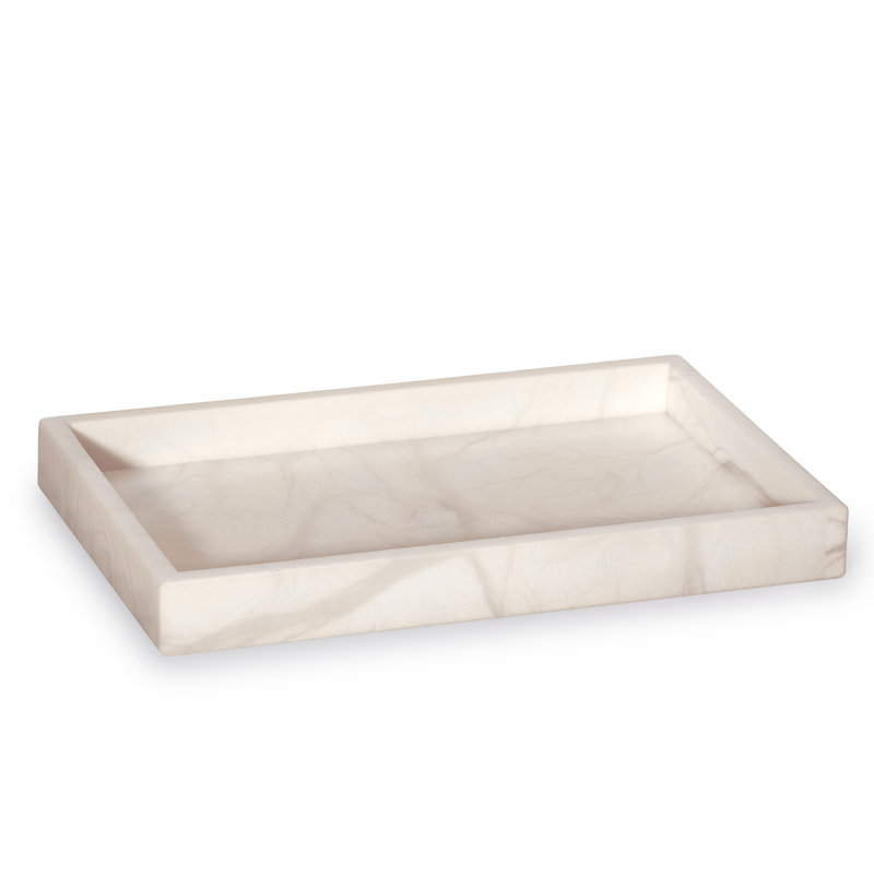 Alisa Bathroom Tray, Ivory