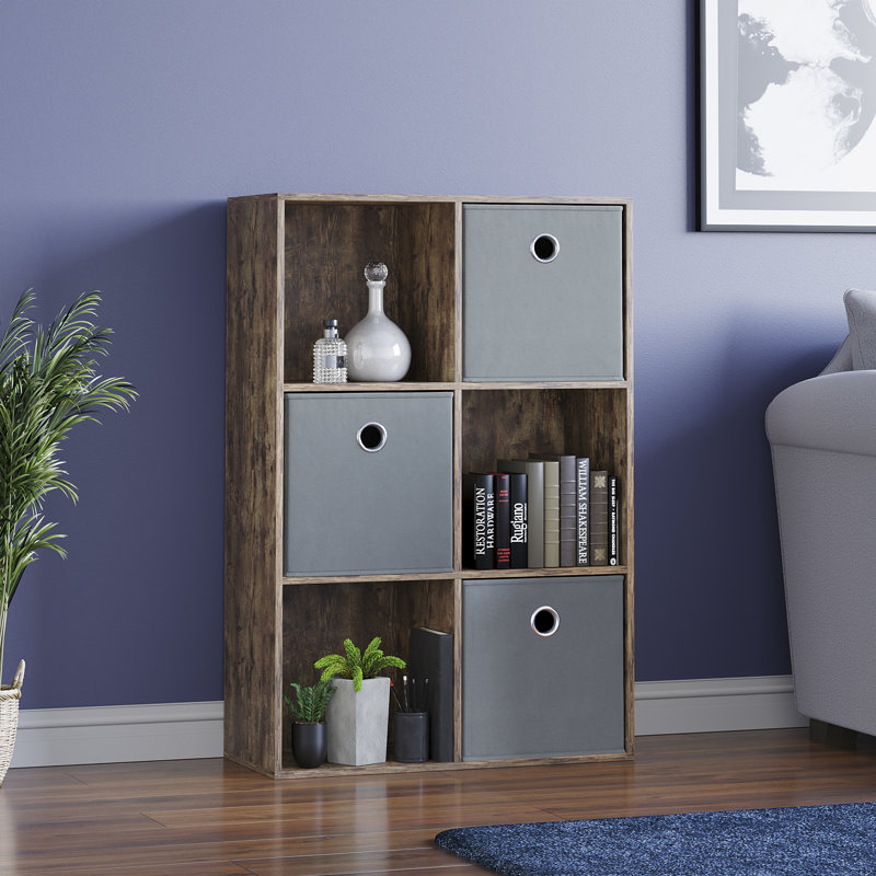 Clemow 96.5 cm H x 64.5 cm W Bookcase, Dark Wood